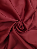 Long-sleeved V-neck Wrap Style Satin Waist Cinching With Straps Elegant And Formal Evening Wear: Midi Dress
