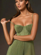 Camisoles Crimp Formal Dress Midi Dresses