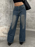 Distressed Straight Loose Boyfriend Jeans