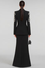 Finald Diamond Studded Maxi Dress Set