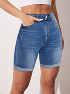 Marigold | Stretch-Fit Bermuda Shorts