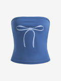 Bow Print Bandeau Top