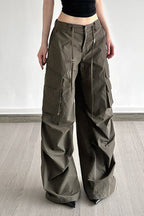 Vintage Street-Style Loose-Fit Cargo Pant