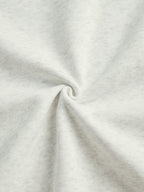 Letter Label Embellished V Neck Oversized Hoodie