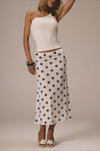 Polka Dot A-Line Skirt