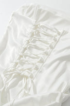 Strapless Scarf Neck Detail Bodycon Mini Dress