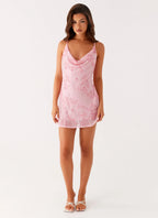 Julie Mini Dress - Pink