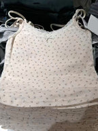 Lace Spliced Ditsy Floral Cami Top