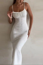 Knit Cami Cutout Sexy Fashionable Sweater Dress