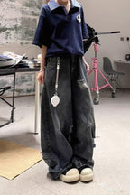 Vintage Baggy Ripped Denim Jeans