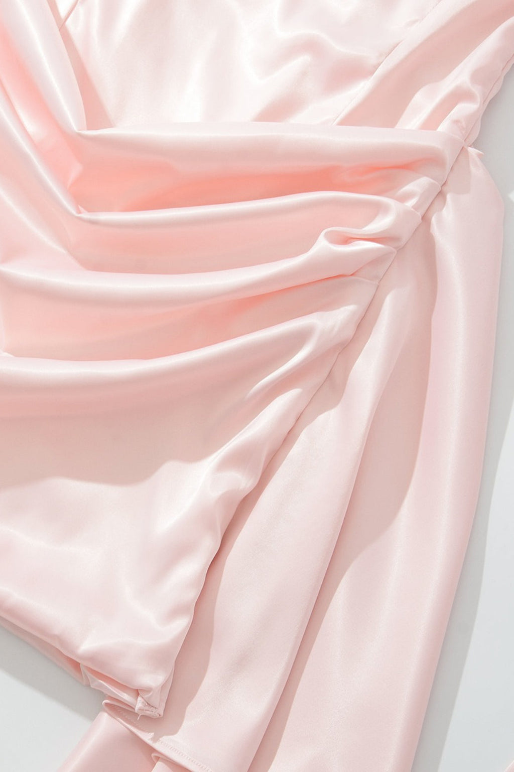 Strapless Scarf Neck Detail Bodycon Mini Dress