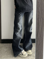 Washed High Waist Dangle Boyfriend Jeans
