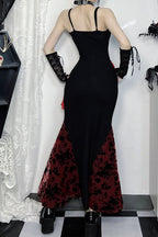 Tassel Lace Strap Gothic Dress