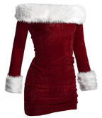 Christmas Sexy Red Costumes Uniform Kimono Costume