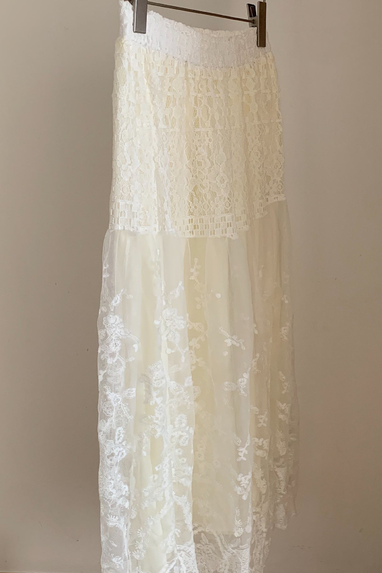 Relaxed Lace Vintage A Line Skirt