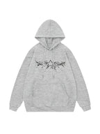 Vintage Star Print Oversized Hoodie