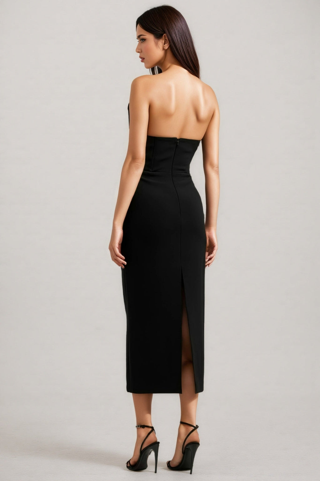 Floyd Strapless Crystal Embellished Midi Dress