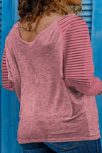 Blue Zone Planet | Plus Size MERRY CHRISTMAS Striped Long Sleeve T-Shirt