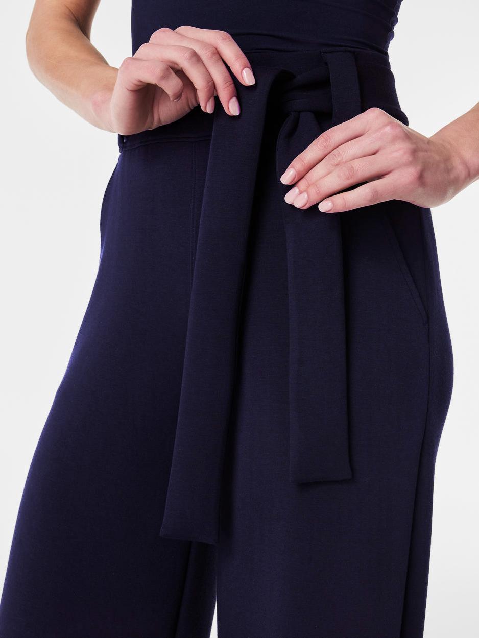 Tie-Waist Wide-Leg Pant