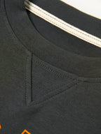 Contrast Color Letter Print Oversized Hoodie
