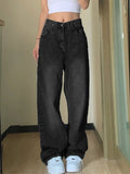 Pocket Design Blue Wash Boyfriend Jeans