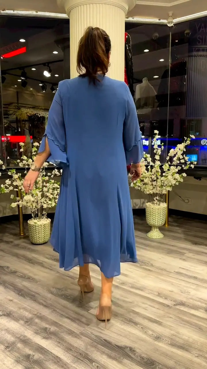 Rocio Exclusive Women's Dress Made of , Loose Chiffon Designer Edit