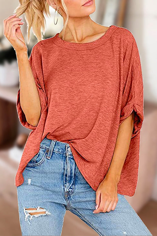 Half Sleeves Loose Fit T-shirt Top