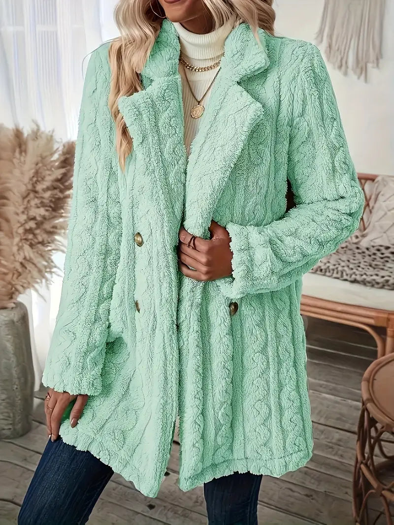 | Soft thermal coat with long sleeves
