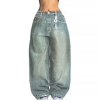American Retro Distressed Washed Boyfriend Jeans