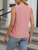 Keyhole Neck Tank Top