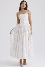 Romantic Tiered  A-Line Floral Dress
