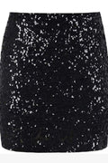 Elastic Waist Sparkly Sequin Mini Skirt