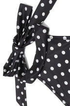 Halter Neck Polka Dot Bodycon Mini Dress