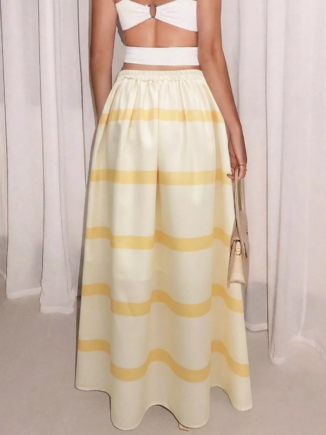 Striped Maxi Skirt
