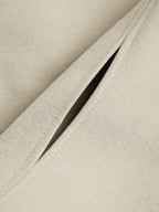 Solid Color Sleeve Embellished Oversized Hoodie