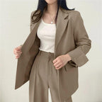 | Women's Tailored Suit Set, Long Blazer