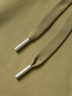 Letter Embroidery Drawstring Oversized Hoodie