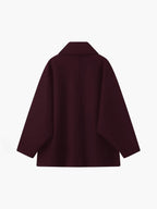 Solid Oversized Pocket Button Coat