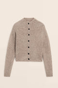 Casual Minimalist Semi-Turtleneck Knit Cardigan
