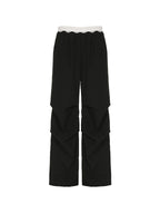 Street Color Contrast Cargo Pants