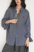 Casual Checkered Blouse