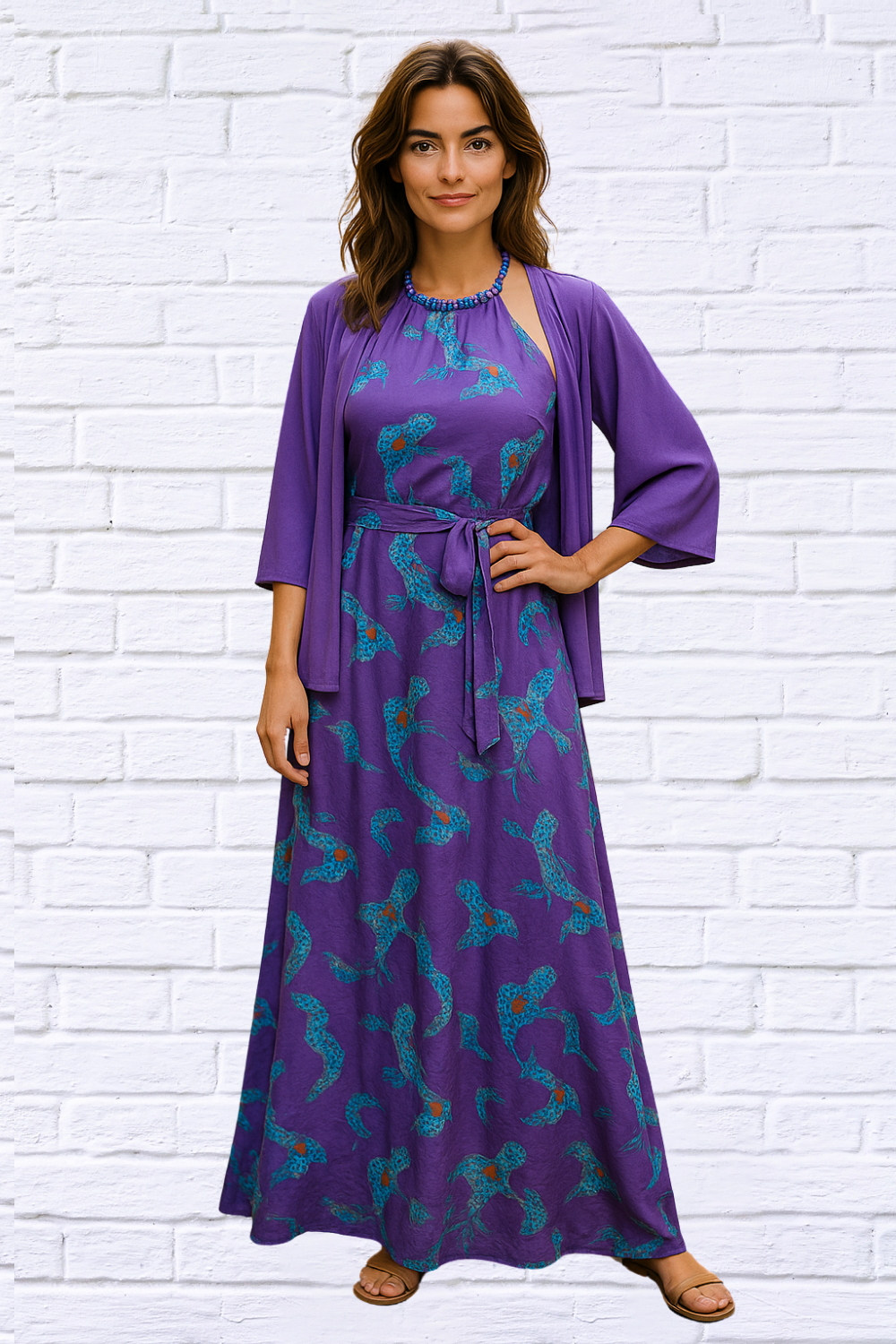 Sibella Maxi Chiffon Dress: Elegance in Every Step