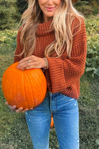 Turtleneck Chunky Knit Cozy Sweater