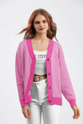 Long Sleeve Loose Knit Cardigan Sweater