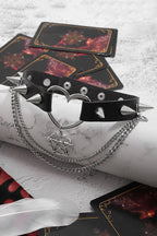 Dark Rivet Punk Necklace