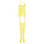 Halter knotted suspender lace bodystocking  | Festival Outfits Women