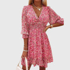 | Floral Puff Sleeve Dress