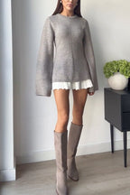 Coziest Long Sleeves Wool-blend Sweater