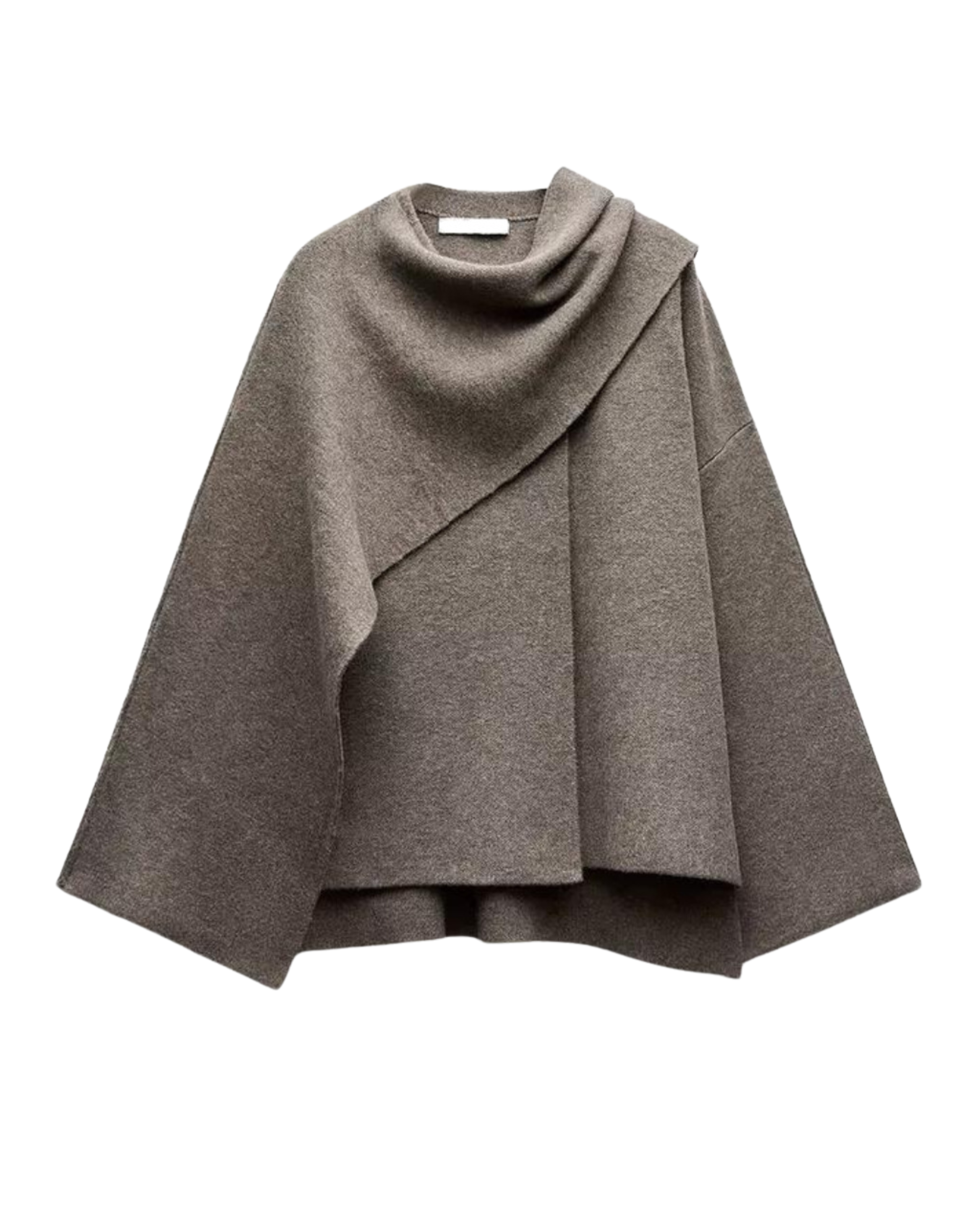 | Women Draped Cape Coat