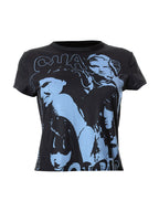 Chaotic Girl Printed Crop Top